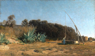 Max Wilhelm Roman - Bei Bordighera an der Riviera.webp