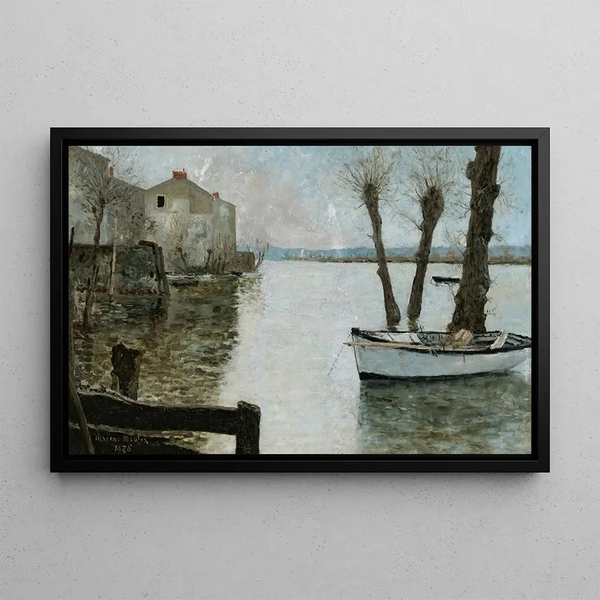 Flod - Maxime Maufra — inramlat konstverk på väggen