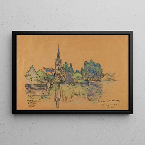 Landskap - Maxime Maufra — inramlat konstverk på väggen