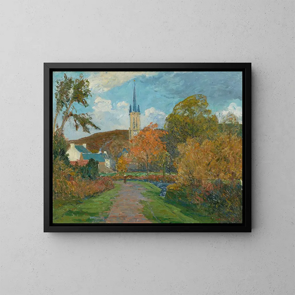 L höst vid Saint-Jean-du-Doigt - Maxime Maufra — inramlat konstverk på väggen