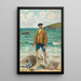 Le Pêcheur - Maxime Maufra — inramlat konstverk på väggen