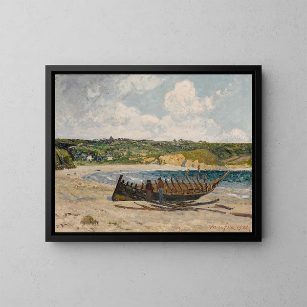 Le Vieux bateau à Morgat - Maxime Maufra — inramlat konstverk på väggen