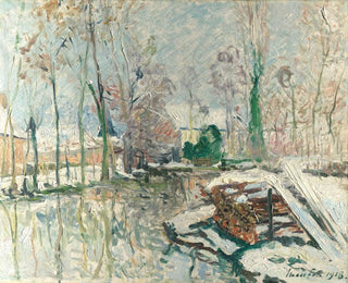 Les Bords du Boulon en hiver - Maxime Maufra — vy av konstverket