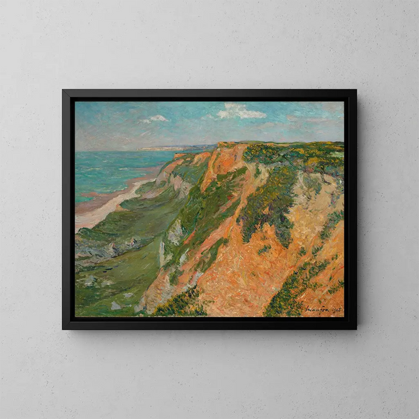Les Falaises rouges d'Octeville, Seine-Inferieure - Maxime Maufra — inramlat konstverk på väggen