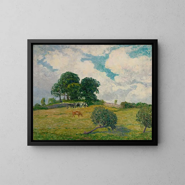 de vita molnen i Rosporden - Maxime Maufra — inramlat konstverk på väggen