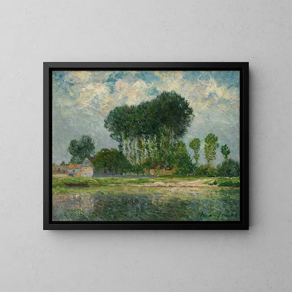 La Rivière - Maxime Maufra — inramlat konstverk på väggen