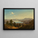 Vue du lac Waginger See - Maximilian Haushofer — inramlat konstverk på väggen