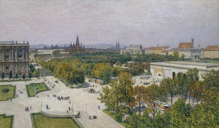 Maximilian Suppantschitsch - Blick auf den Ring gegen das Rathaus und Parlament.webp