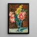 Vas med blommor - Maximilien Luce — inramlat konstverk på väggen