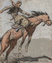 Bronco Buster - Maynard Dixon — vy av konstverket