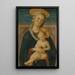 Vierge à l'Enfant - Maître de San Miniato — inramlat konstverk på väggen