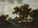 Le Moulin à eau, le paysage de Trevor - Meindert Hobbema — vy av konstverket