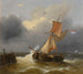 Mer turbulente - Charles Louis Verboeckhoven — vy av konstverket