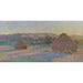 Reproduktion av målningen Meules, slutet av sommaren av Claude Monet
