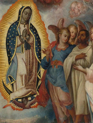 Mexican School - Virgen De Guadalupe Con Juan Diego.webp
