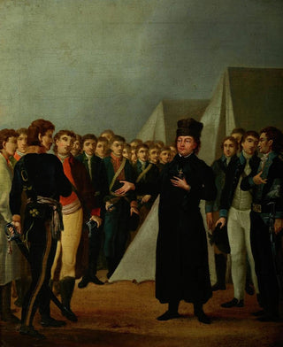 Micha Stachowicz - Reverend Jzef Jakubowski at the Kociuszkos Camp near Warsaw in 1794.webp