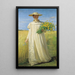 Anna Ancher revenant du champ - Michael Ancher — inramlat konstverk på väggen