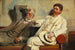 Studie av konstkritiker - Michael Ancher — vy av konstverket