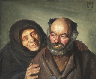 Bonatzi och den glada Elsie - Michael Ancher — vy av konstverket