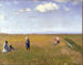 Barn och unga flickor plockar blommor i ett fält norr om Skagen - Michael Ancher — vy av konstverket