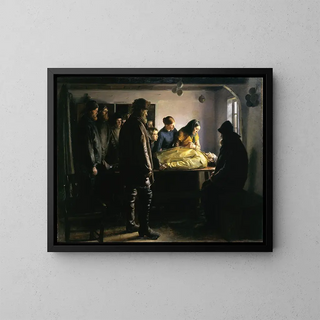 Le noyé - Michael Ancher — inramlat konstverk på väggen