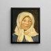 En ung flicka från Skagen med turban - Michael Ancher — inramlat konstverk på väggen