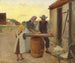 en fiskarfamilj i arbete - Michael Ancher — vy av konstverket