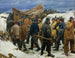 Le canot de sauvetage est emporté à travers les dunes - Michael Ancher — vy av konstverket