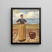 Ung Flicka - Michael Ancher — inramlat konstverk på väggen