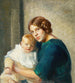 Ung Mor med barn - Michael Ancher — vy av konstverket