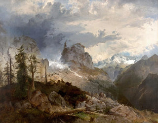 Erosion i de höga bergen - Michael Emil Sachs — vy av konstverket