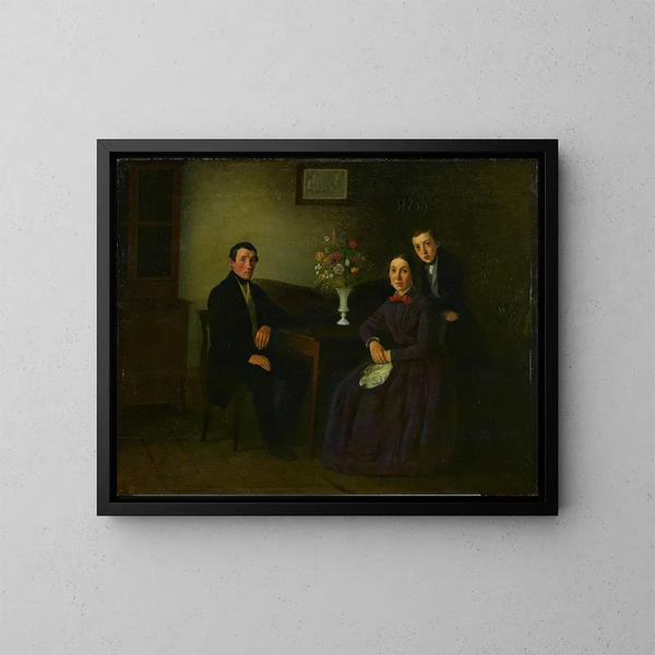 La famille Musch - Michael Neder — inramlat konstverk på väggen