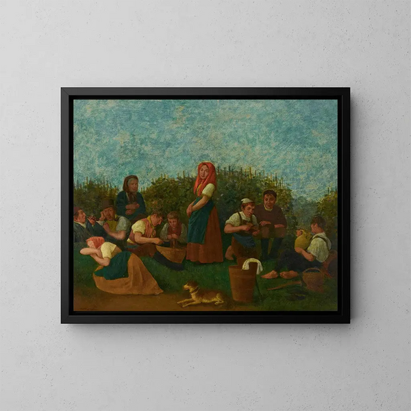 Repos dans le vignoble de la famille Schreiber - Michael Neder — inramlat konstverk på väggen