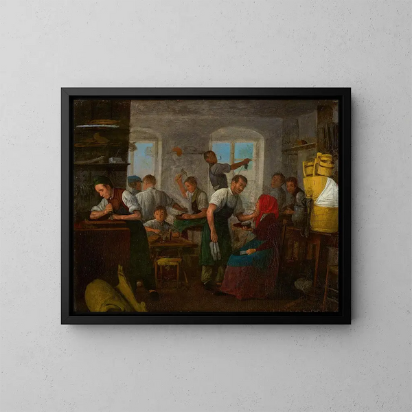 Atelier de cordonnier - Michael Neder — inramlat konstverk på väggen