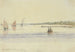 Chester Wharf, 20 miles en aval de Philadelphie sur le Delaware, 27 juillet 1846 - Michael Seymour — vy av konstverket
