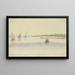 Chester Wharf, 20 miles en aval de Philadelphie sur le Delaware, 27 juillet 1846 - Michael Seymour — inramlat konstverk på väggen