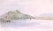 Läge för stopp under Hudson, första utsikten över Catskill-bergen från Hudson-floden, 24 juli 1846, USA - Michael Seymour — vy av konstverket