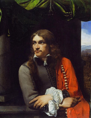 Michael Sweerts - Portrait of Man possibly Jean Deutz with a Red Cloak.webp