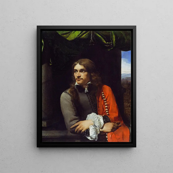 Michael Sweerts - Portrait of Man possibly Jean Deutz with a Red Cloak.webp