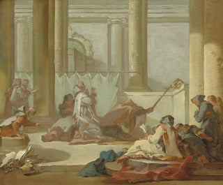 L'Adoration des crânes - Michel-François Dandré-Bardon — vy av konstverket
