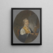 Le peintre miniature Peter Adolf Hall - Michel Martin Drolling — inramlat konstverk på väggen