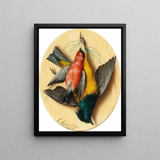 Michelangelo Meucci - Still Life with Songbirds.webp