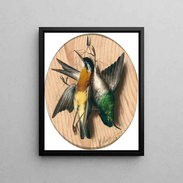 Michelangelo Meucci - Trompe loeil songbirds.webp