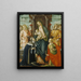 La Vierge et l'Enfant Jésus avec les anges Saintes Paule et Agathe - Michele Ciampanti — inramlat konstverk på väggen