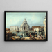 Santa Maria della Salute-kyrkan i Venedig - Michele Marieschi — inramlat konstverk på väggen