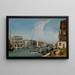 Venise, vy av Grand Canal med Ca' Pesaro och Palazzo Foscarini-Giovanelli från Campiello del Palazzo Gussoni - Michele Marieschi — inramlat konstverk på väggen