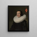Margaretha van Clootwijk född omkring 1580 död 1662 - Michiel Jansz. van Mierevelt — inramlat konstverk på väggen