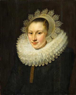 Michiel Jansz Van Mierevelt - Portrait of a Young Woman.webp