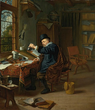 Michiel Van Musscher - A Doctor In His Studio.webp