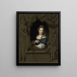 Michiel Van Musscher - Portrait of Eva Visscher Wife of Michiel van Musscher.webp